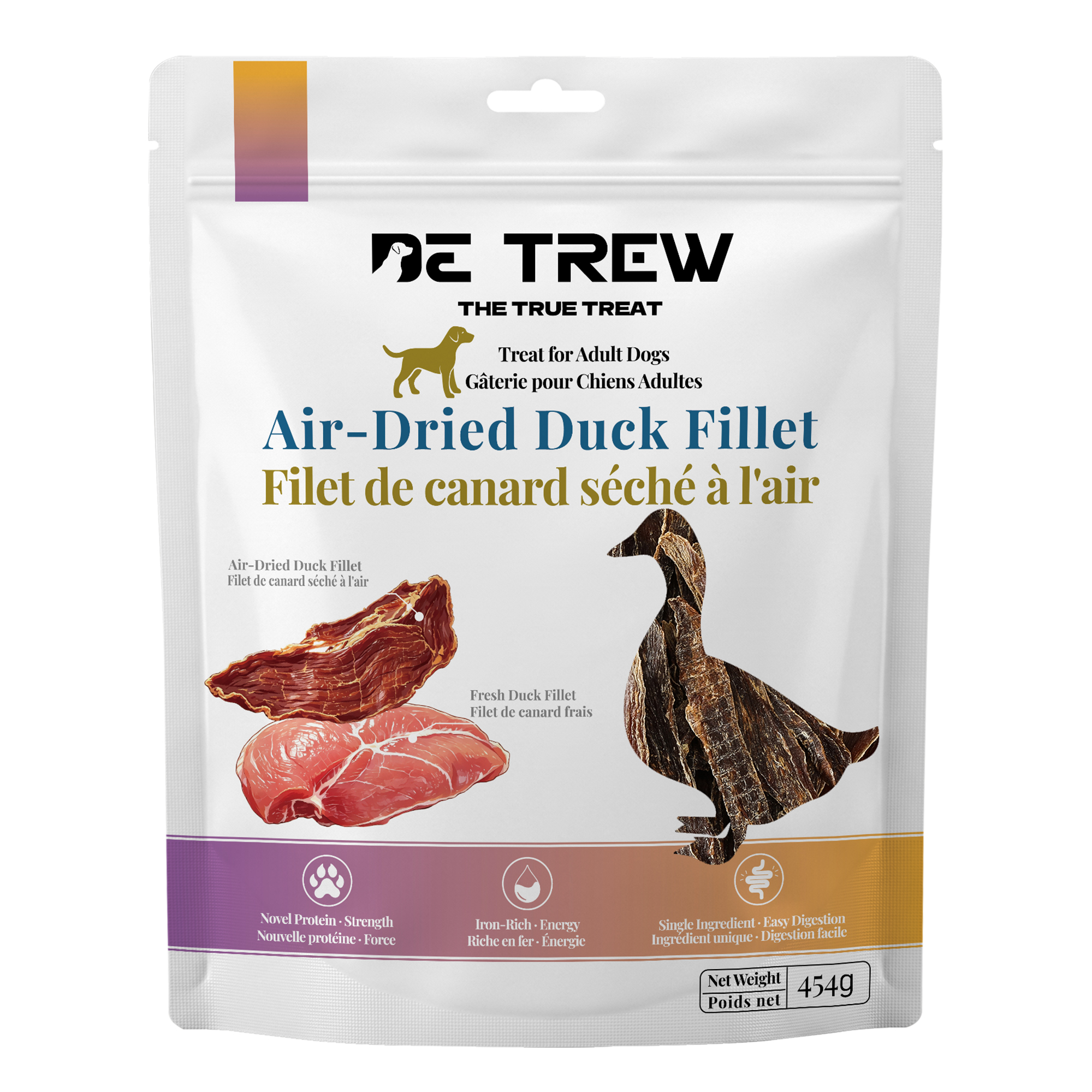 De Trew air-dried duck fillet dog treats